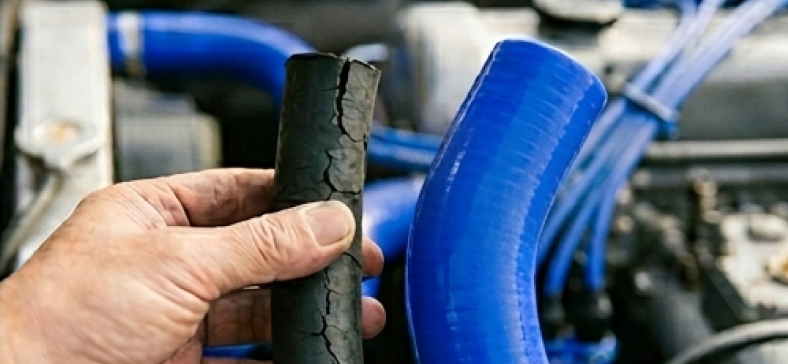 装着事例：シリコンホース