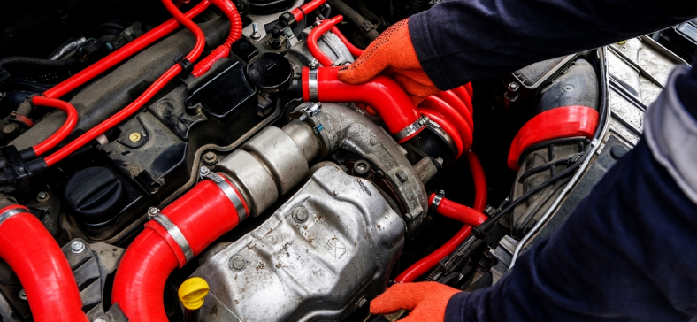 装着事例：シリコンホース