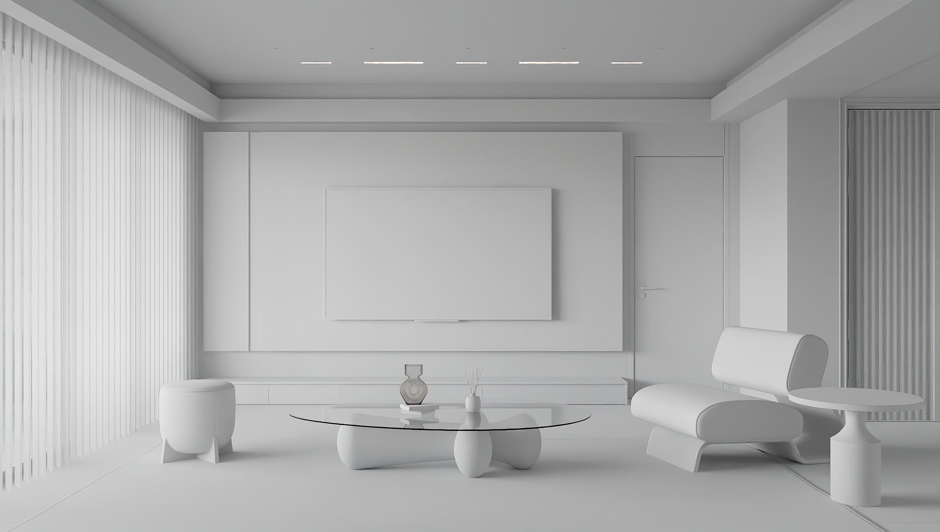 リビング（ホワイトソファ）