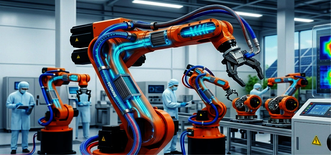 高性能シリコンホース – AIロボット・産業ロボット用配管部材