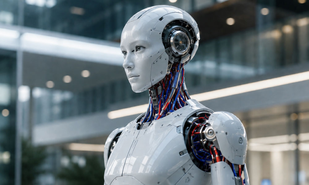 ヒューマノイドロボット・人型AIロボット内部配管